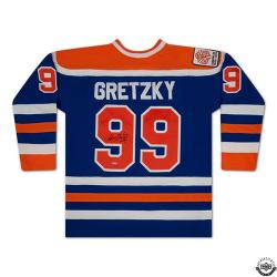 Wayne Gretzky Autographed - Edmonton Oilers 79-80 Blue Jersey