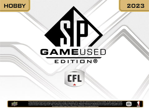 Upper Deck - 2023 SP Game Used CFL - Hobby Box (PREORDER)