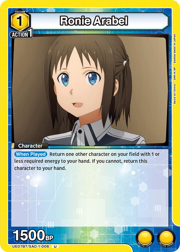 Ronie Arabel [UE07BT/SAO-1-006] (U)