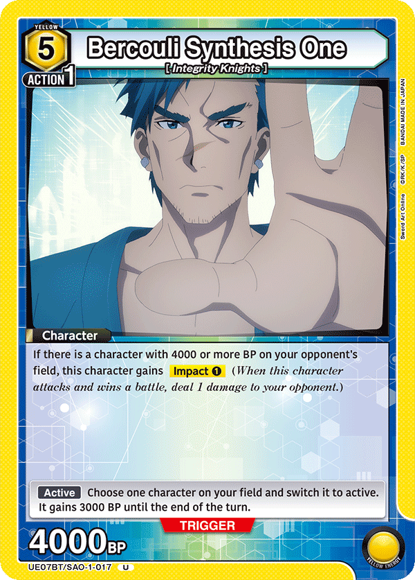 Bercouli Synthesis One [UE07BT/SAO-1-017] (U)