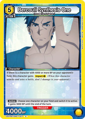 Bercouli Synthesis One [UE07BT/SAO-1-017] (U)