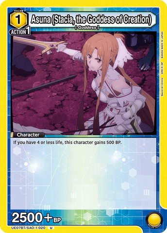 Asuna (Stacia, the Goddess of Creation) [UE07BT/SAO-1-020] (U)