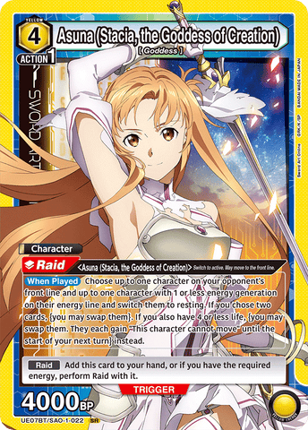 Asuna (Stacia, the Goddess of Creation) [UE07BT/SAO-1-022] (SR)