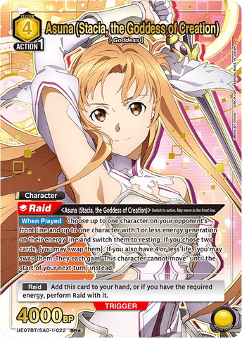 Asuna (Stacia, the Goddess of Creation) [UE07BT/SAO-1-022] (SR*)
