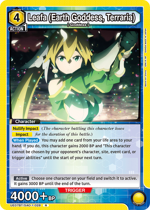 Leafa (Earth Goddess, Terraria) [UE07BT/SAO-1-028] (R)