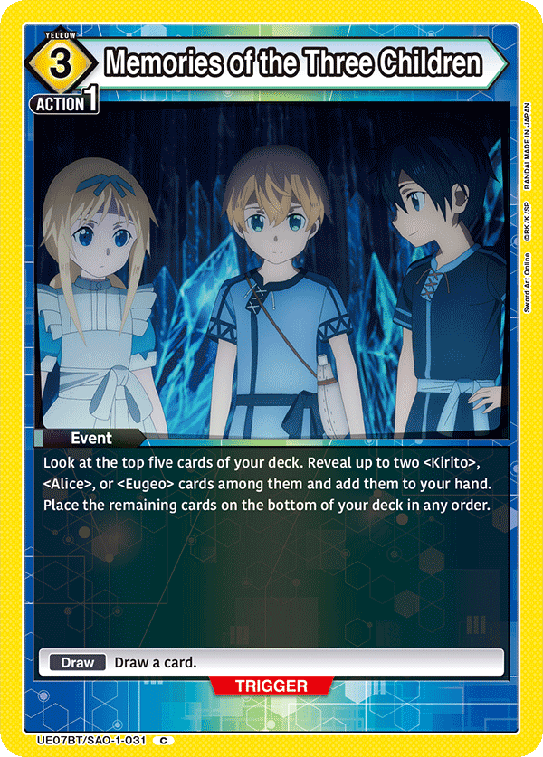 Memories of the Three Children [UE07BT/SAO-1-031] (C)