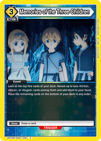 Memories of the Three Children [UE07BT/SAO-1-031] (C)