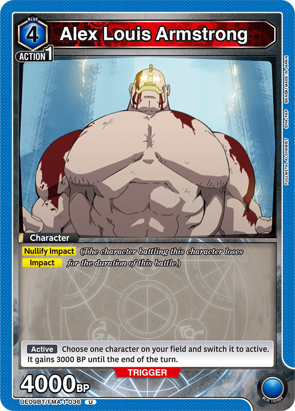 Alex Louis Armstrong [UE09BT/FMA-1-036] (U)