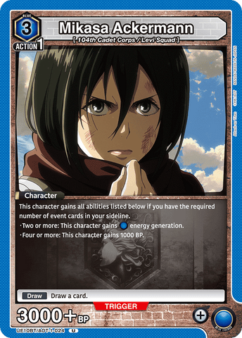 Mikasa Ackermann [UE10BT/AOT-1-024] (U)