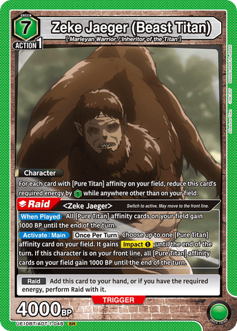 Zeke Jaeger (Beast Titan) [UE10BT/AOT-1-048] (SR)