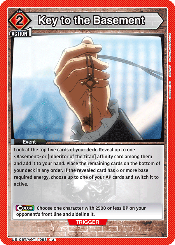 Key to the Basement [UE10BT/AOT-1-098] (U)