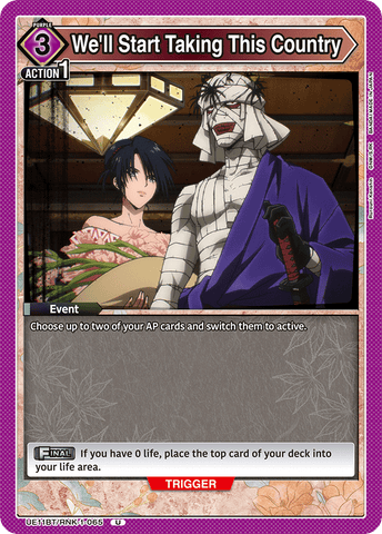 We'll Start Taking This Country [UE11BT/RNK-1-065] (U)