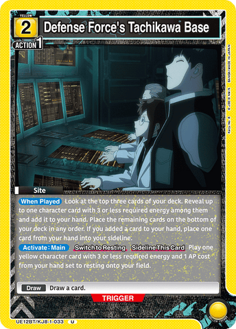Defense Force's Tachikawa Base [UE12BT/KJ8-1-033] (U)