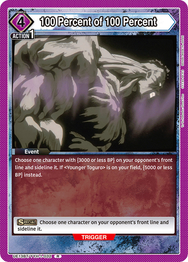 100 Percent of 100 Percent [UE13BT/YYH-1-032] (R)