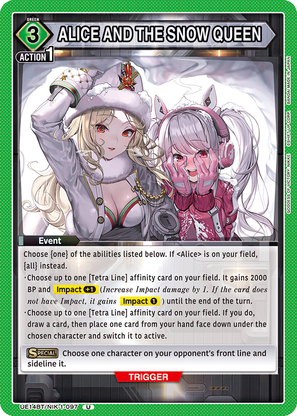 ALICE AND THE SNOW QUEEN [UE14BT/NIK-1-097] (U)