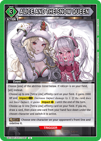 ALICE AND THE SNOW QUEEN [UE14BT/NIK-1-097] (U)