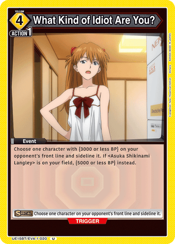What Kind of Idiot Are You? [UE15BT/EVA-1-020] (U)