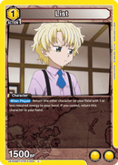 List [UEX04BT/HTR-2-004] (U)