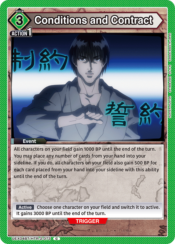 Conditions and Contract [UEX04BT/HTR-2-073] (C)