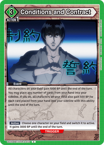 Conditions and Contract [UEX04BT/HTR-2-073] (C)