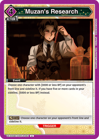Muzan's Research [UEX05BT/KMY-3-061] (U)