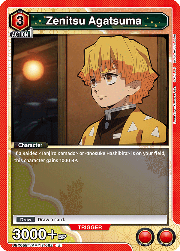 Zenitsu Agatsuma [UEX05BT/KMY-3-062] (U)