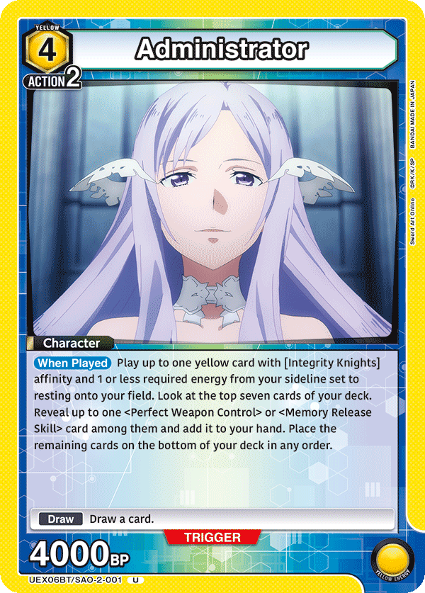Administrator [UEX06BT/SAO-2-001] (U)