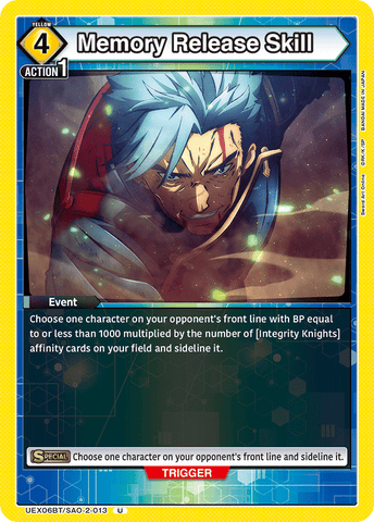 Memory Release Skill [UEX06BT/SAO-2-013] (U)