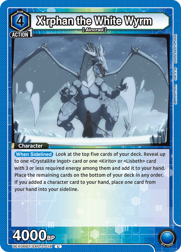 X'rphan the White Wyrm [UEX06BT/SAO-2-018] (U)