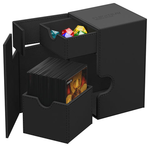 UG - Flip n' Tray 80+ - Black Monocolor Deck Box