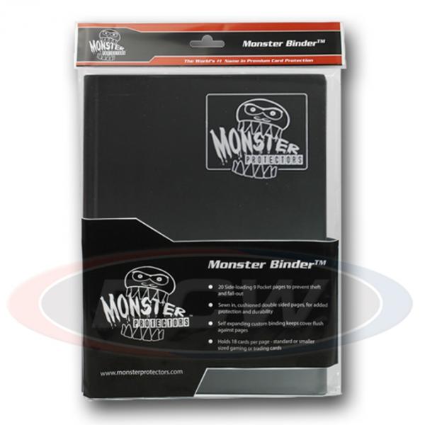 Monster Binder Protectors 9 Pocket - Black