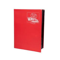 Monster Binder Protectors 9 Pocket - Matte Red