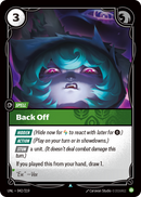 Back Off (UNL-042/219) [Riftbound: Unleashed]