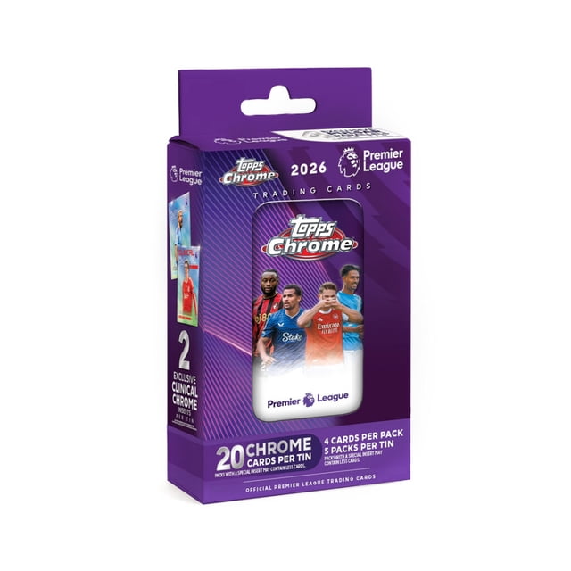 Topps - 2026 Chrome English Premier League Soccer - Tin