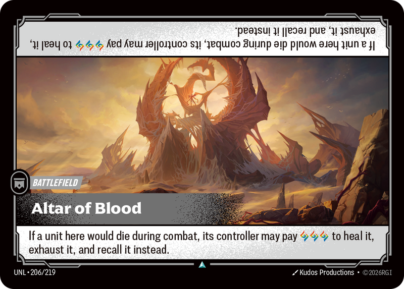 Altar of Blood (UNL-206/219) [Riftbound: Unleashed]