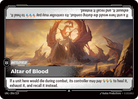 Altar of Blood (UNL-206/219) [Riftbound: Unleashed]