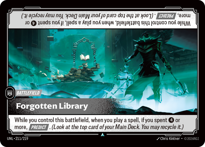 Forgotten Library (UNL-211/219) [Riftbound: Unleashed]