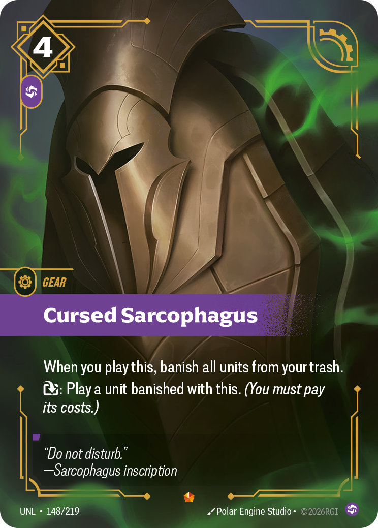 Cursed Sarcophagus (UNL-148/219) [Riftbound: Unleashed]