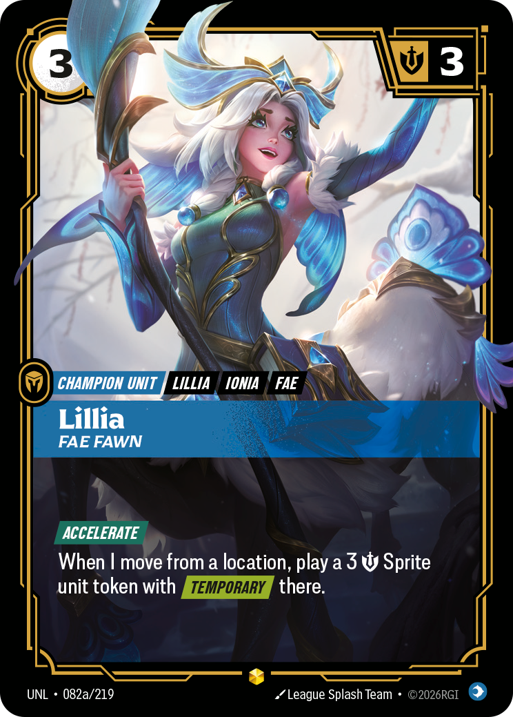 Lillia - Fae Fawn (Alternate Art) (UNL-082a/219) [Riftbound: Unleashed]