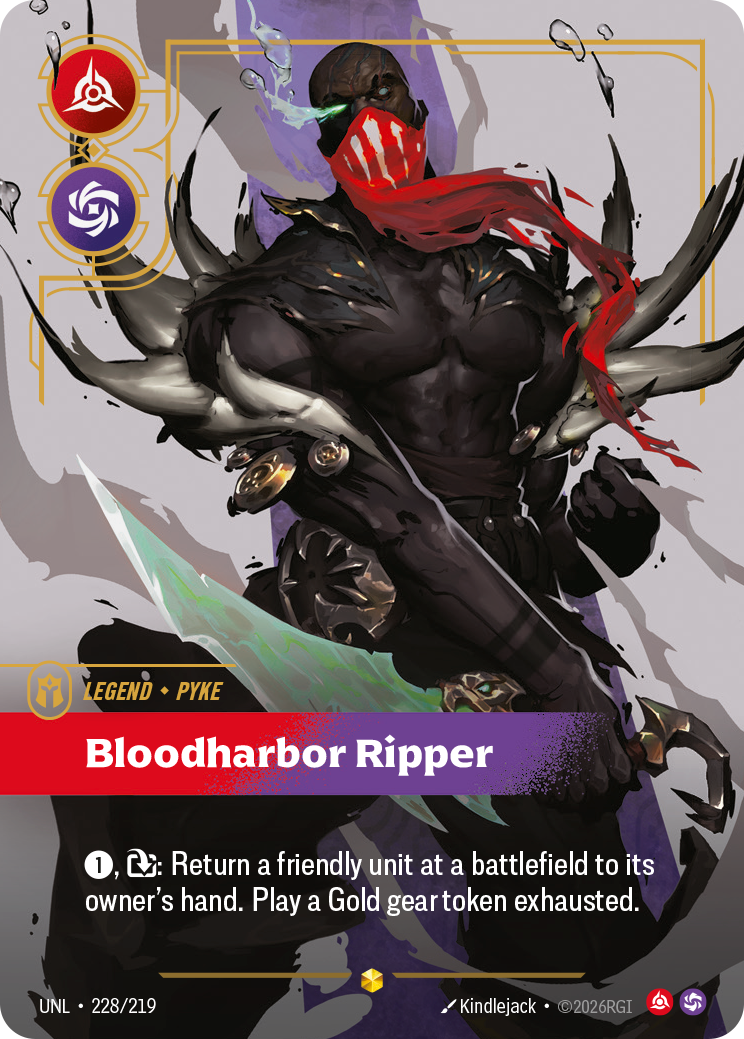 Pyke - Bloodharbor Ripper (Overnumbered) (UNL-228a/219) [Riftbound: Unleashed]