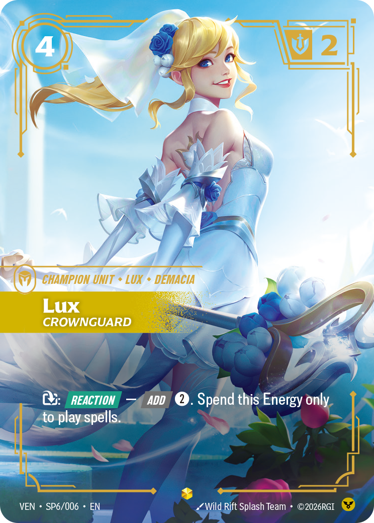 Lux, Crownguard (VEN-SP6/006) [Riftbound: Vendetta]