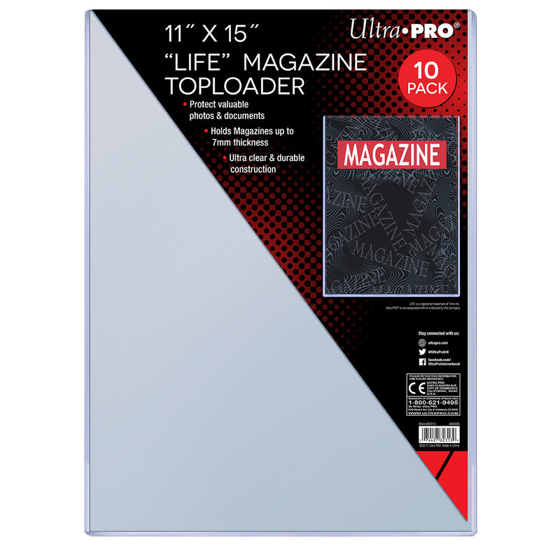 Ultra PRO: Toploader - 11" x 15" (10ct - "Life" Magazine Toploader)