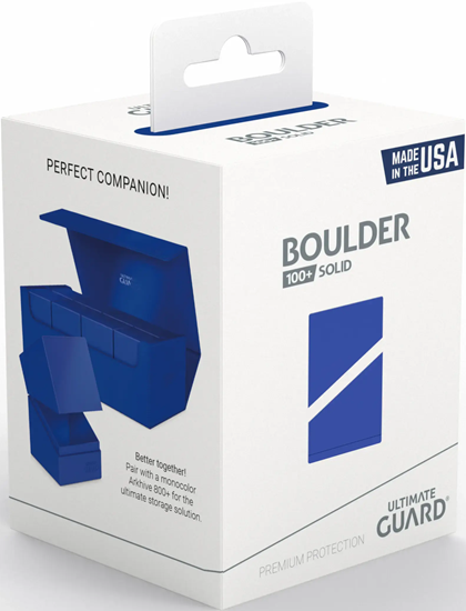 UG - Solid Boulder: Blue - 100+ Deck Box