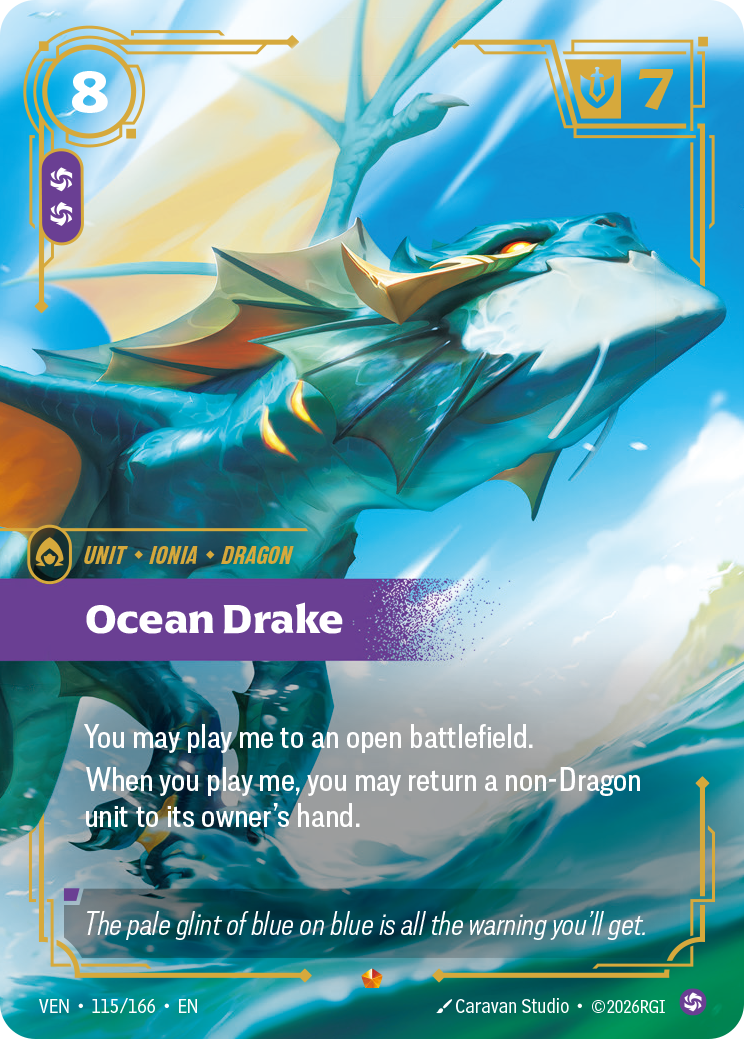 Ocean Drake (VEN-115/166) [Riftbound: Vendetta]