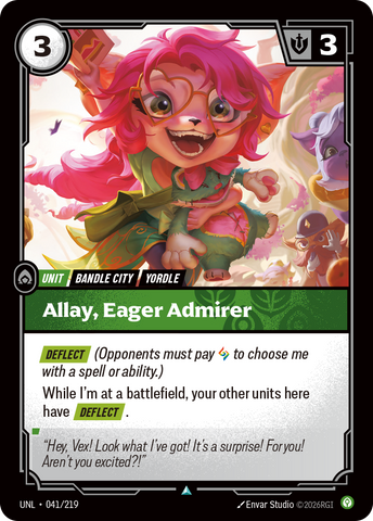 Allay, Eager Admirer (UNL-041/219) [Riftbound: Unleashed]