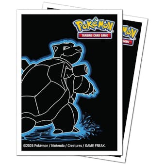 Ultra Pro Deck Protector - Apex Elite Neon Pokemon Card Sleeves Blastoise