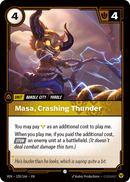 Masa, Crashing Thunder (VEN-120/166) [Riftbound: Vendetta]