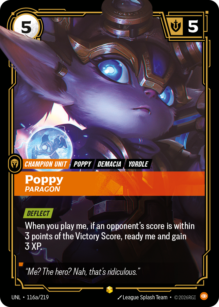 Poppy - Paragon (Alternate Art) (UNL-116a/219) [Riftbound: Unleashed]