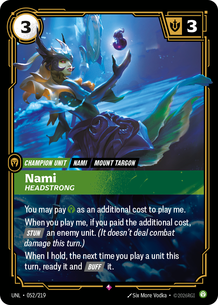 Nami - Headstrong (UNL-052/219) [Riftbound: Unleashed]