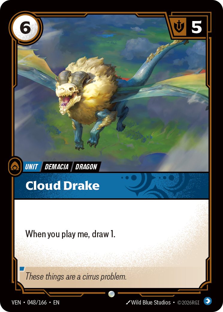 Cloud Drake (VEN-048/166) [Riftbound: Vendetta]